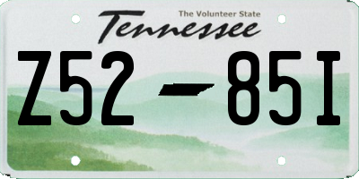 TN license plate Z5285I