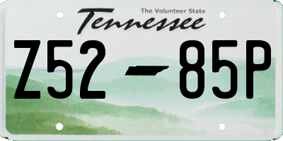 TN license plate Z5285P