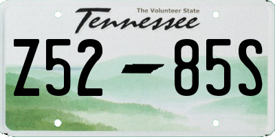 TN license plate Z5285S