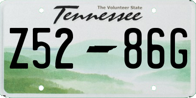 TN license plate Z5286G