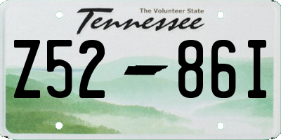 TN license plate Z5286I