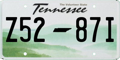 TN license plate Z5287I