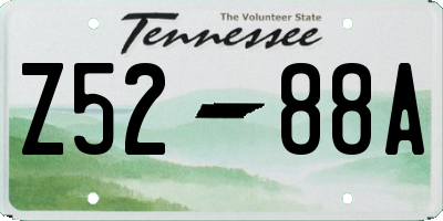 TN license plate Z5288A