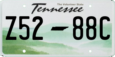 TN license plate Z5288C