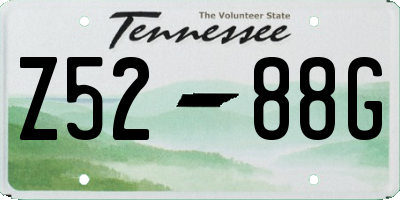 TN license plate Z5288G