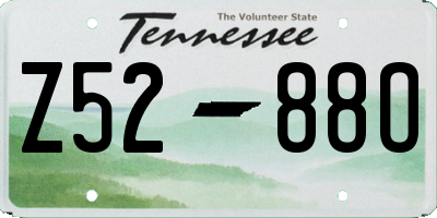 TN license plate Z5288O