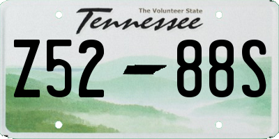 TN license plate Z5288S