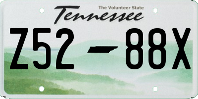 TN license plate Z5288X