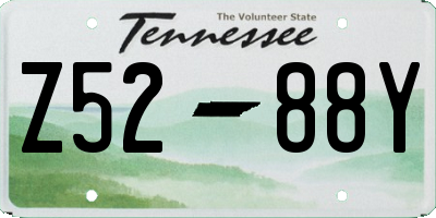 TN license plate Z5288Y