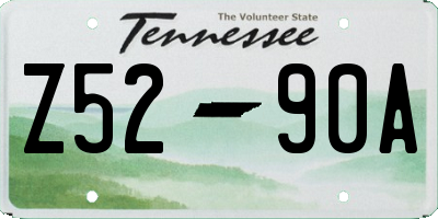 TN license plate Z5290A
