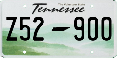 TN license plate Z5290O