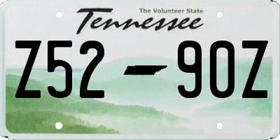 TN license plate Z5290Z