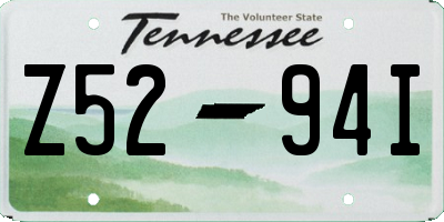 TN license plate Z5294I