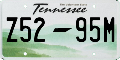 TN license plate Z5295M