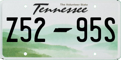 TN license plate Z5295S