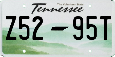 TN license plate Z5295T