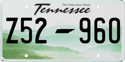 TN license plate Z5296O