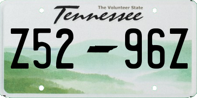 TN license plate Z5296Z