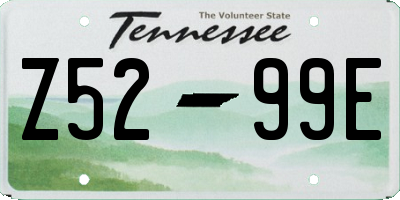 TN license plate Z5299E