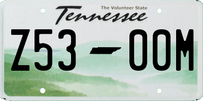 TN license plate Z5300M