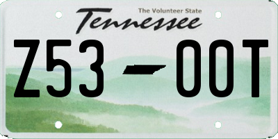 TN license plate Z5300T
