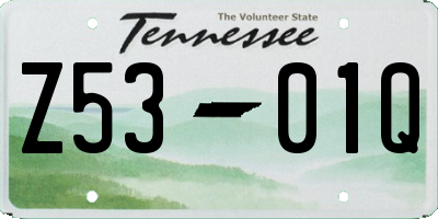 TN license plate Z5301Q