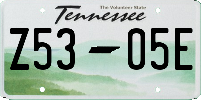 TN license plate Z5305E