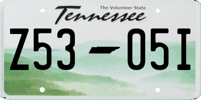 TN license plate Z5305I