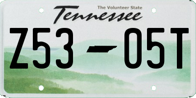 TN license plate Z5305T