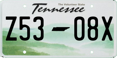 TN license plate Z5308X