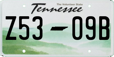 TN license plate Z5309B