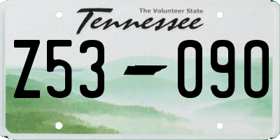 TN license plate Z5309O