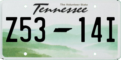 TN license plate Z5314I