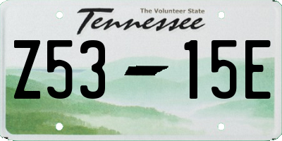 TN license plate Z5315E