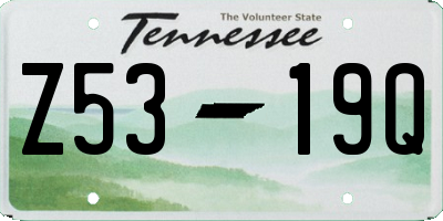TN license plate Z5319Q