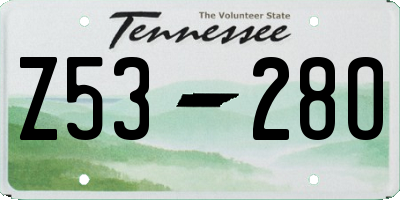 TN license plate Z5328O