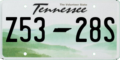 TN license plate Z5328S