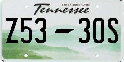 TN license plate Z5330S