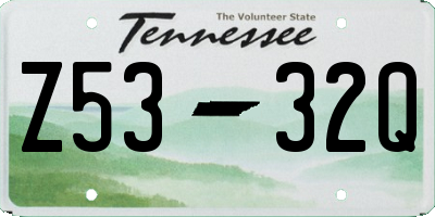 TN license plate Z5332Q