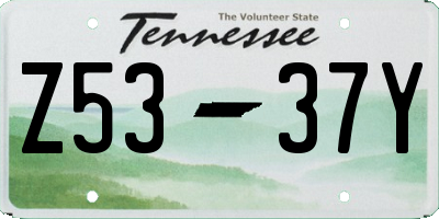 TN license plate Z5337Y