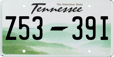 TN license plate Z5339I