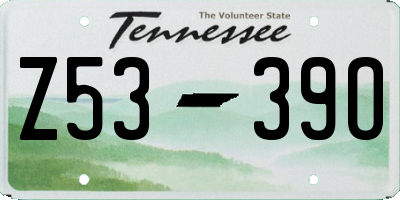 TN license plate Z5339O