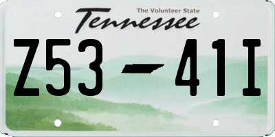 TN license plate Z5341I