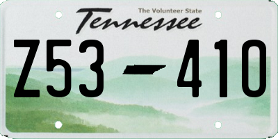 TN license plate Z5341O