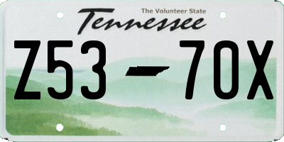 TN license plate Z5370X