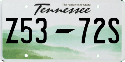 TN license plate Z5372S
