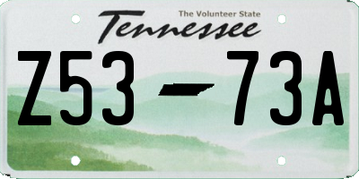 TN license plate Z5373A