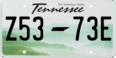 TN license plate Z5373E