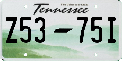 TN license plate Z5375I