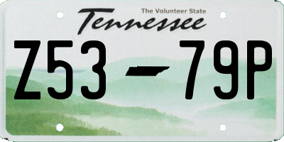 TN license plate Z5379P